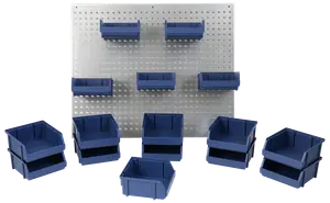 Verktygsvägg med 16 lådor