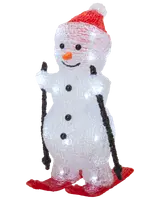 Snöman på skidor 30 cm