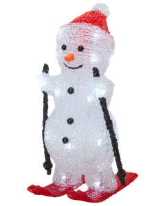 Snöman på skidor 30 cm