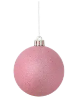 Julgranskulor Ø7 cm 6-pack - Rosa