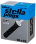 Tillex Plugs pan 5 x 90 mm - sort 25-pak