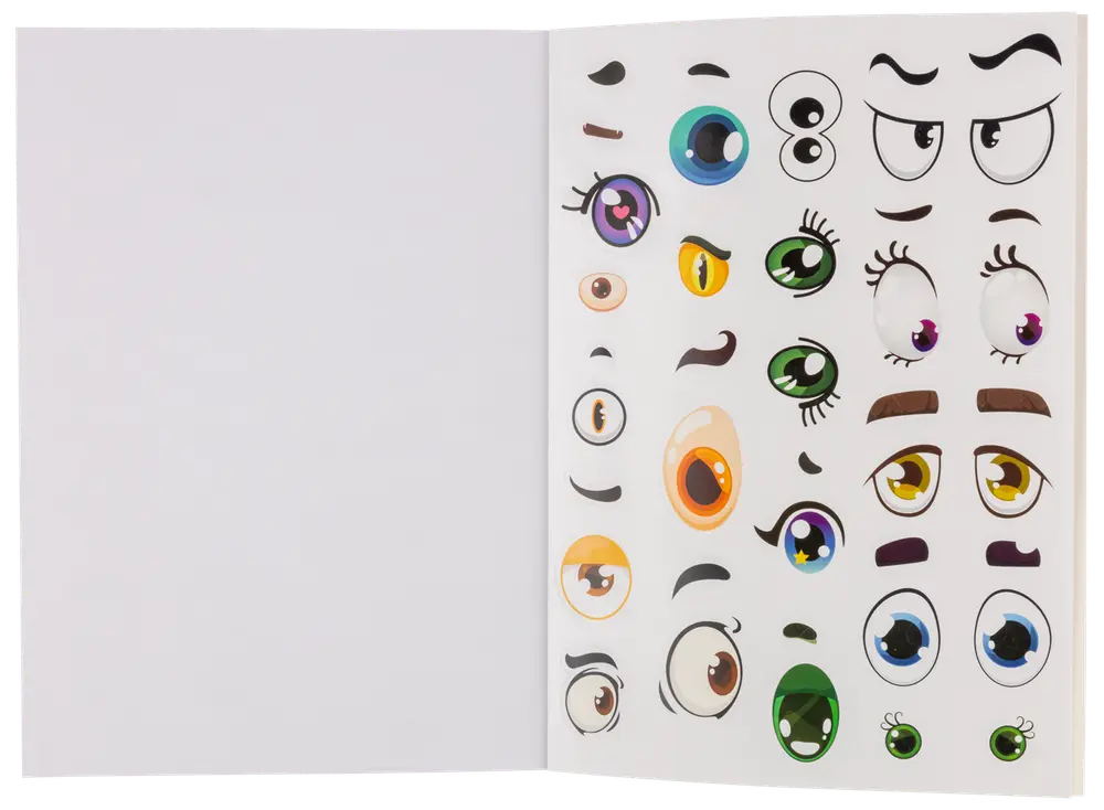Målarbok med klistermärken