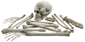 Skelettdelar 18 st halloween