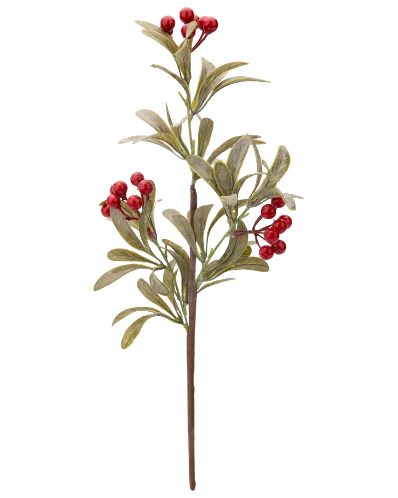 Grankvist med röda bär - 38 cm 