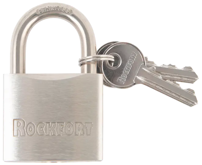 Rockfort Hänglås Rostfri 50Mm