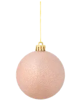  Julgranskulor Ø7 cm 6-pack - Roséguld