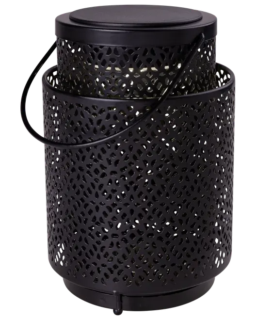 Lykta med mönster - H17 cm