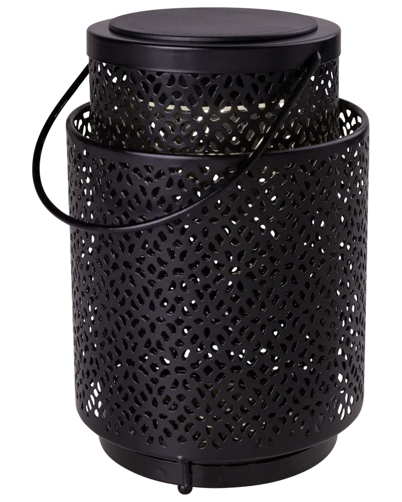 Lykta med mönster - H17 cm