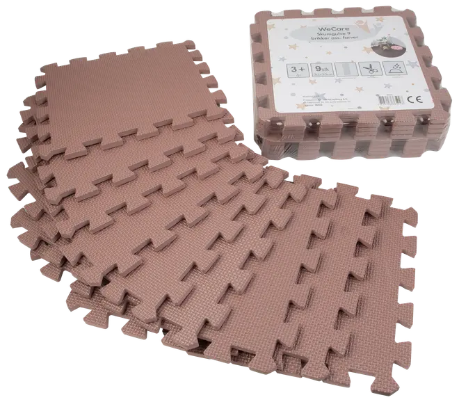 Lekmatta EVA-skum 9 pusselbitar