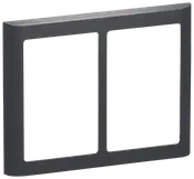 LK FUGA Designram SOFT 2 x 1½ modul - kolgrå