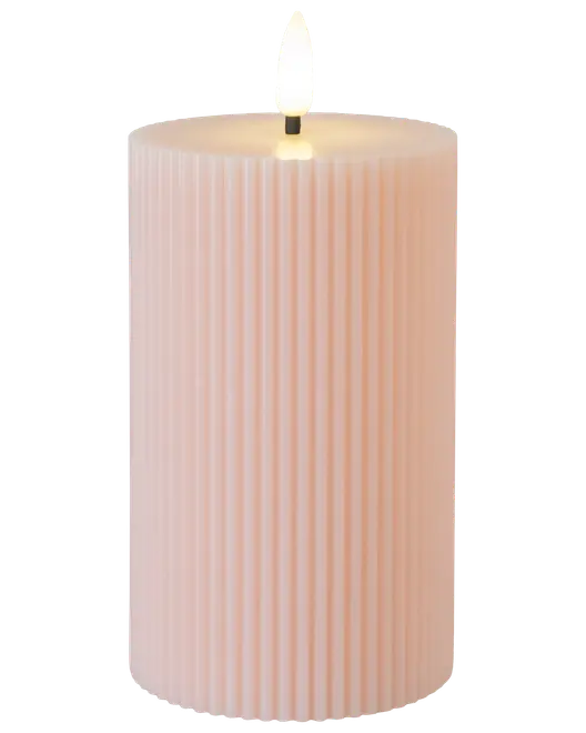 Led-Ljus Räfflade Rosa 3-Pack