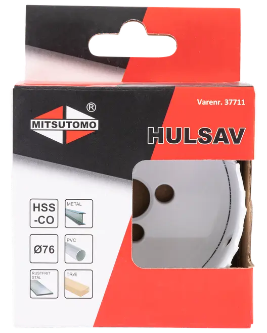Mitsutomo Hålsåg M42 kobolt Ø76 mm
