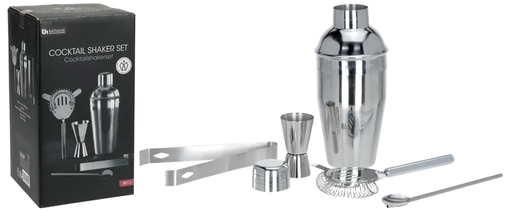 Cocktailshaker set 5 delar