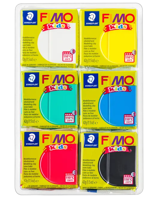 Staedtler FIMO kids Modellera basic 6-pack