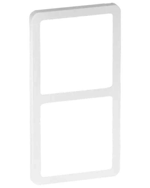 LK FUGA Designramme Slim 2 x 1 model - hvid