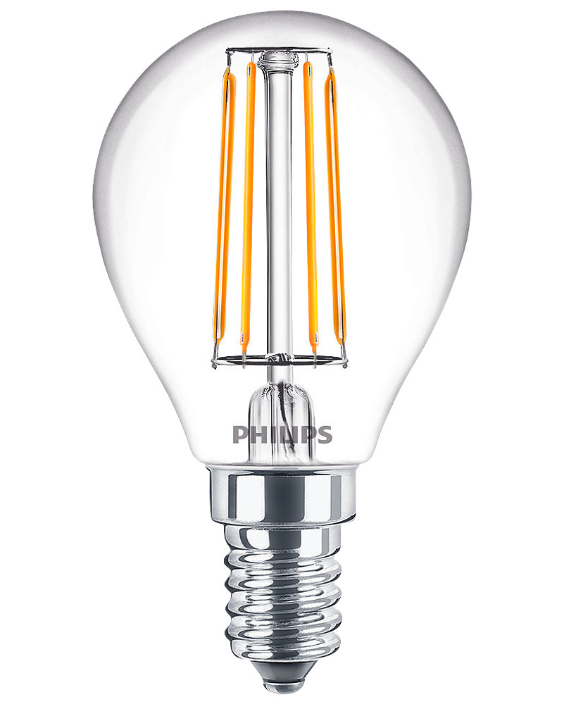 PHILIPS LED klotlampa 4,3W E14 2-pack