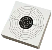 maxRANGER Skydeskive 140 x 140 mm 100-pak