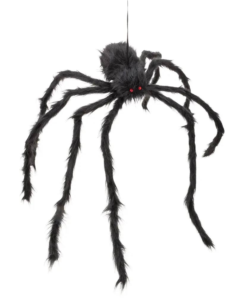Halloween spindel 125 cm - svart