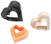 Udstiksform hjerte 3-pak
