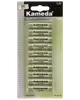 Förpackning med 48 Kameda AA alkaliska batterier, cylindrisk form, silverfärg med svart text, passar till olika elektroniska enheter som kräver AA-batterier.