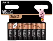 DURACELL Simply Batteri AA 16-pack