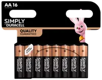 DURACELL Simply Batteri AA 16-pak