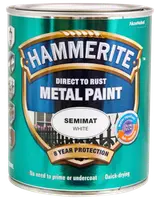 Hammerite metalmaling til direkte på rust, hamret sølvgrå, 8 års beskyttelse, vandafvisende, anti-korrosion, ingen grunding nødvendig, hurtigtørrende, 750 ml dåse.