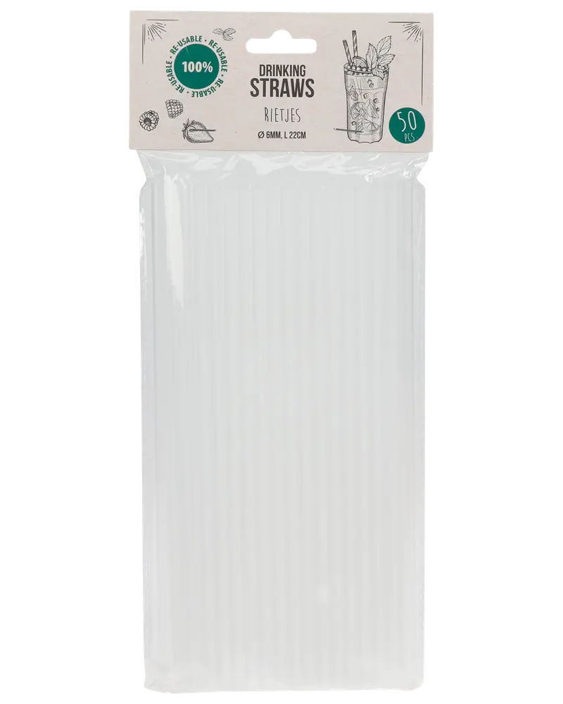 Återanvändbara sugrör 50-pack