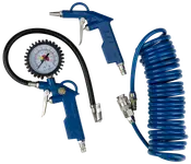 Tryckluftsverktyg 3 delar - blå