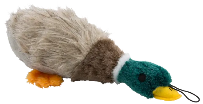 Hundleksak anka i plysch
