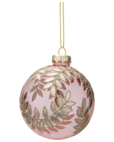 Julgranskula i glas 4 st - Rosa
