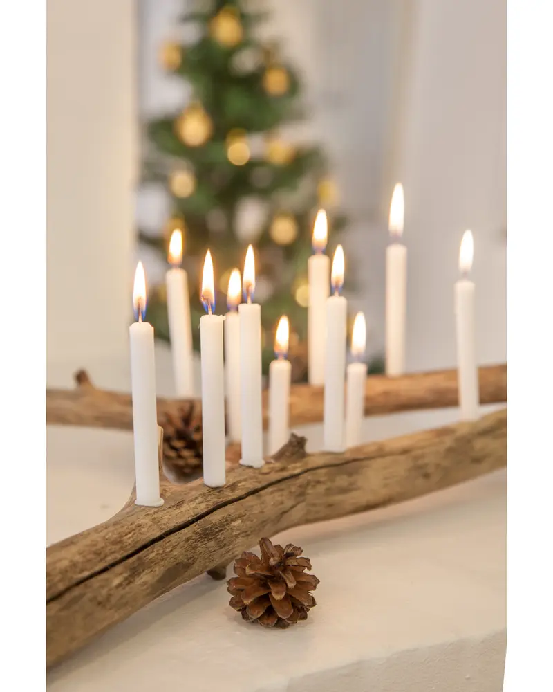 Julgransljus vit 20-pack