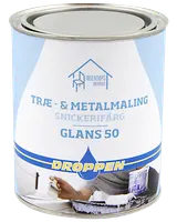 Droppen Træ- og metalmaling 0,75 L glans 50 - sort