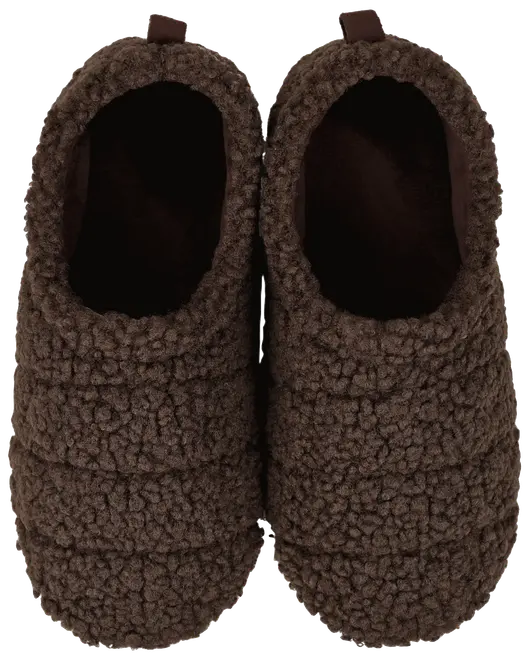 Hjemmesko teddyfleece - brun