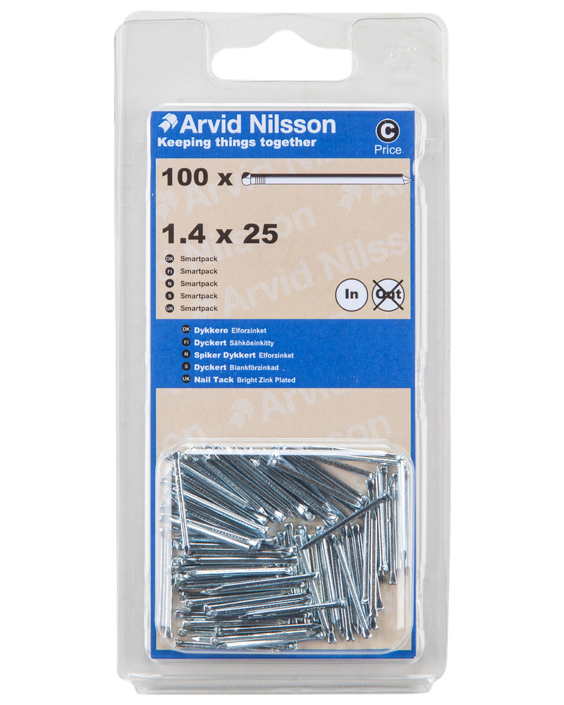 Arvid Nilsson Dykker rund 1,4 x 25 mm 100-pak