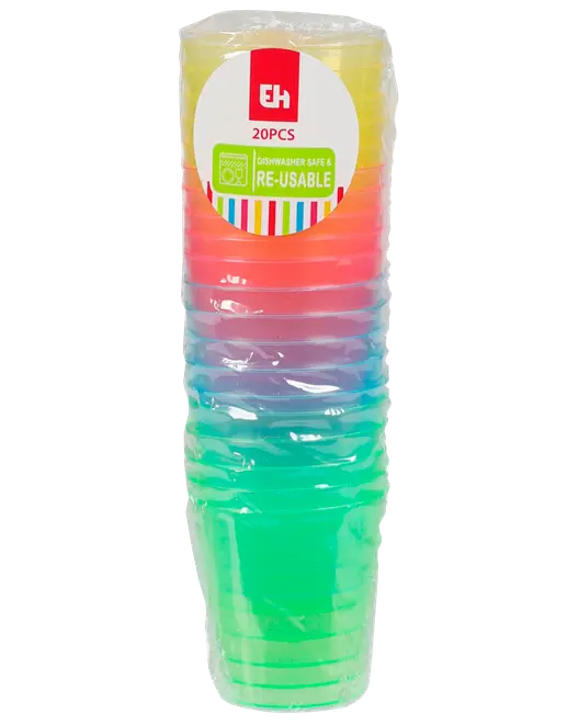 Shotglas genanvendelig 20-pak 