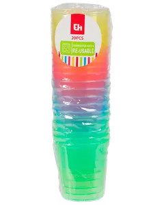 Shotglas återanvändbara 20-pack