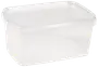 Plastlåda med lock 1200 ml fyrkantig
