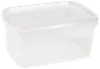Plastbøtte med låg 1,2 l Firkantet