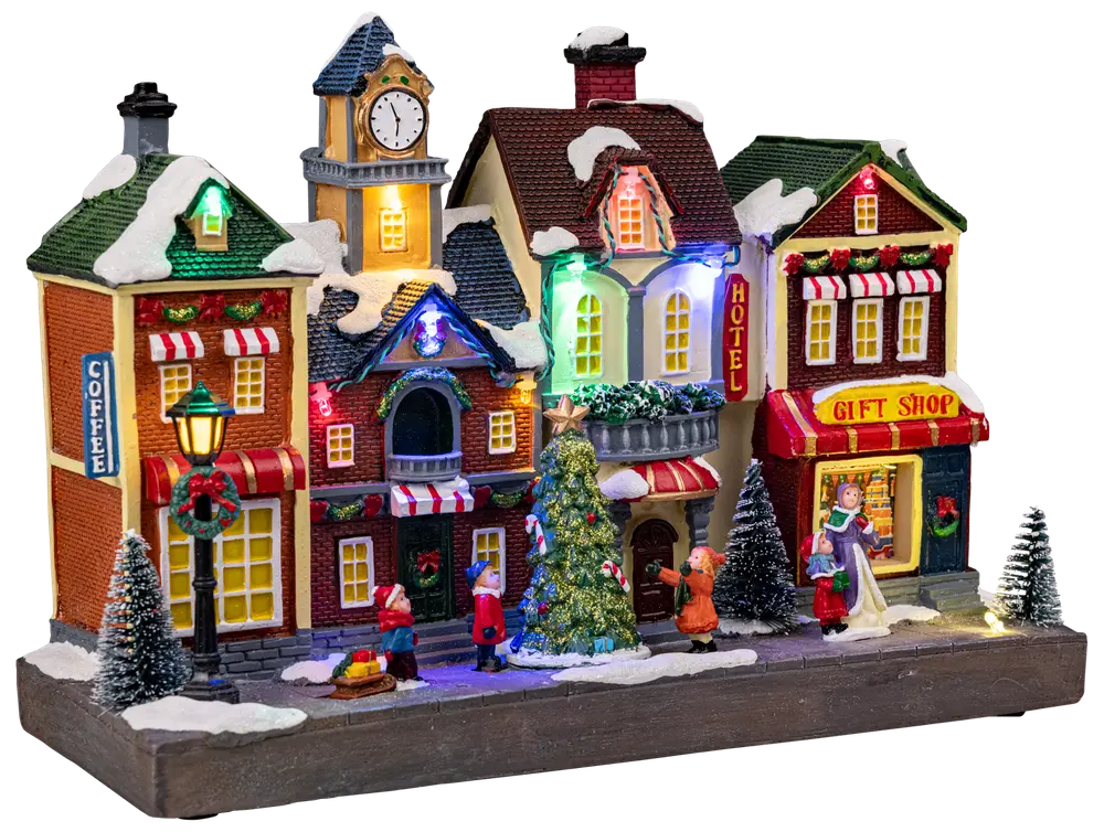 Julby 4 hus med LED
