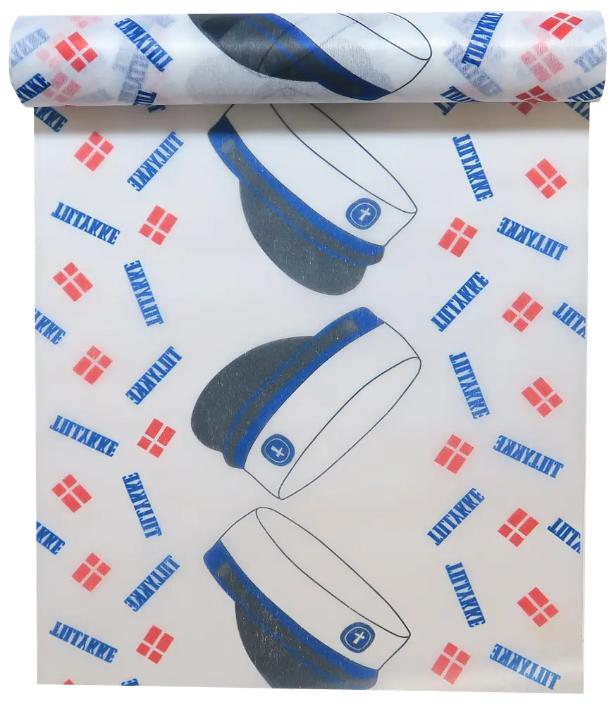 Bordløber student 28 cm x 4 m - blå