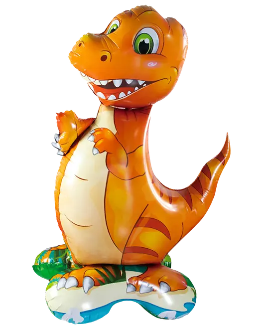 Folieballon på fod 60 cm - Mini dino