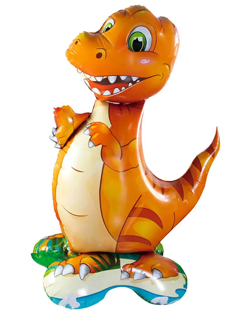 Folieballon på fod 60 cm - Mini dino