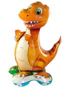 Folieballon på fod 60 cm - Mini dino