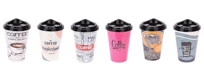Kaffekop to-go 500 ml - assorterede design