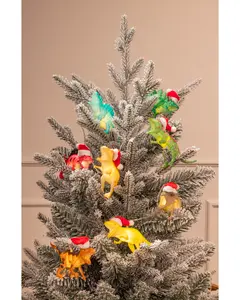 Ljusslinga med 8 dinosaurier