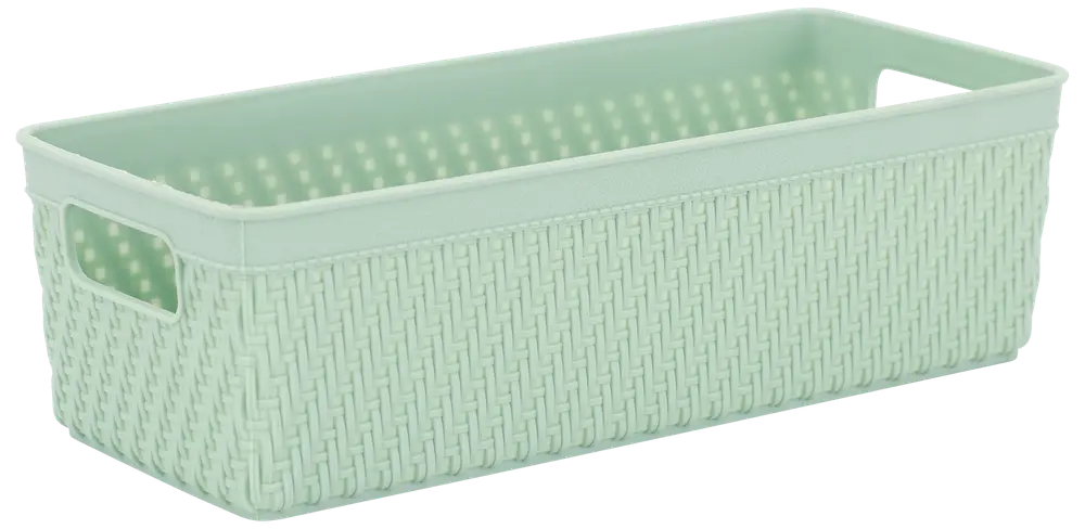 Förvaringskorg plast 24x10 grön