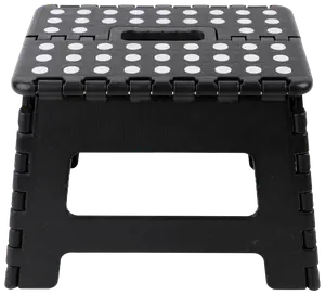 Skammel foldbar H. 22 cm - Sort