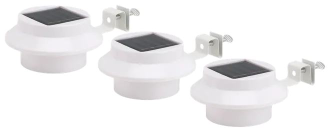 Sartano Solcellelampe til hegn Gaius 3-pak