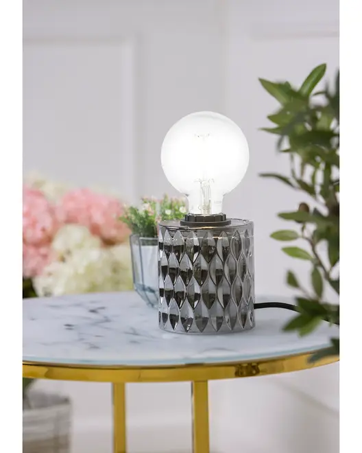 Bordlampe Thalia H. 12,8 cm - røg